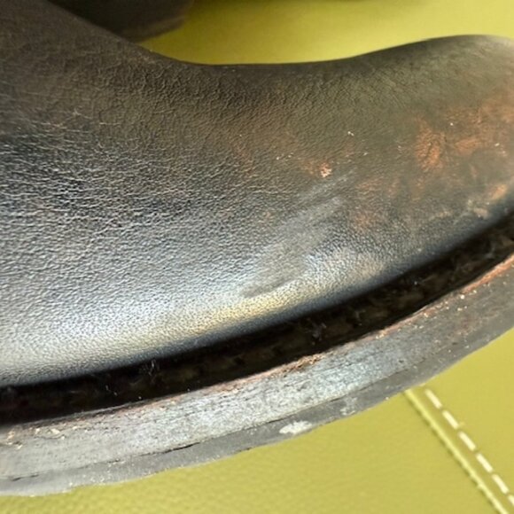 Frye Veronica Bootie distressed black leather size W 11 - Picture 10 of 10